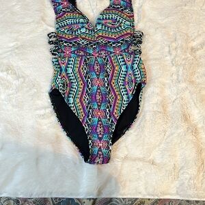 Colorful Geometric One-Piece Swimsuit